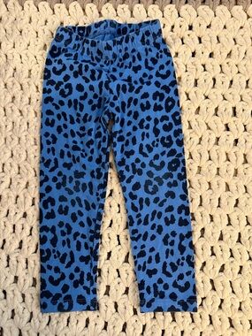 Gap Blue Leopard Print Leggings